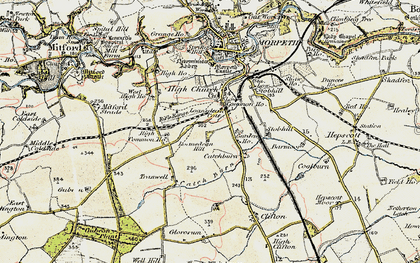 Old map of Loansdean in 1901-1903