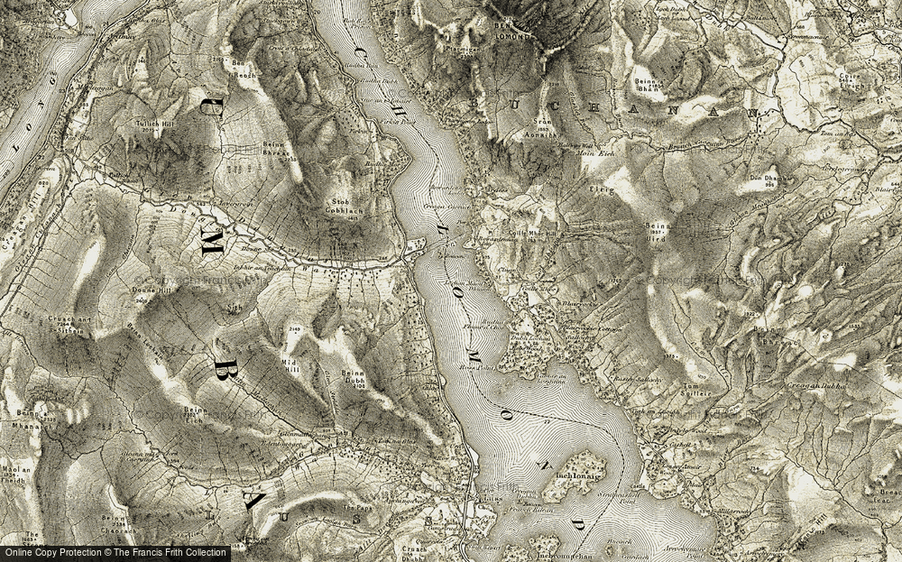 Old Map of Loch Lomond, 1905-1907 in 1905-1907