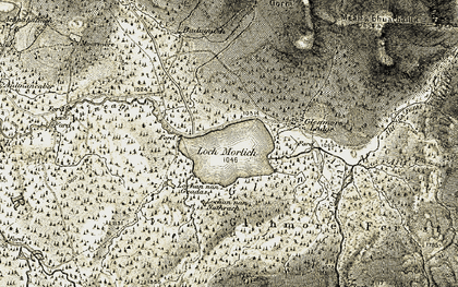 Old map of Airgiod-meall in 1908