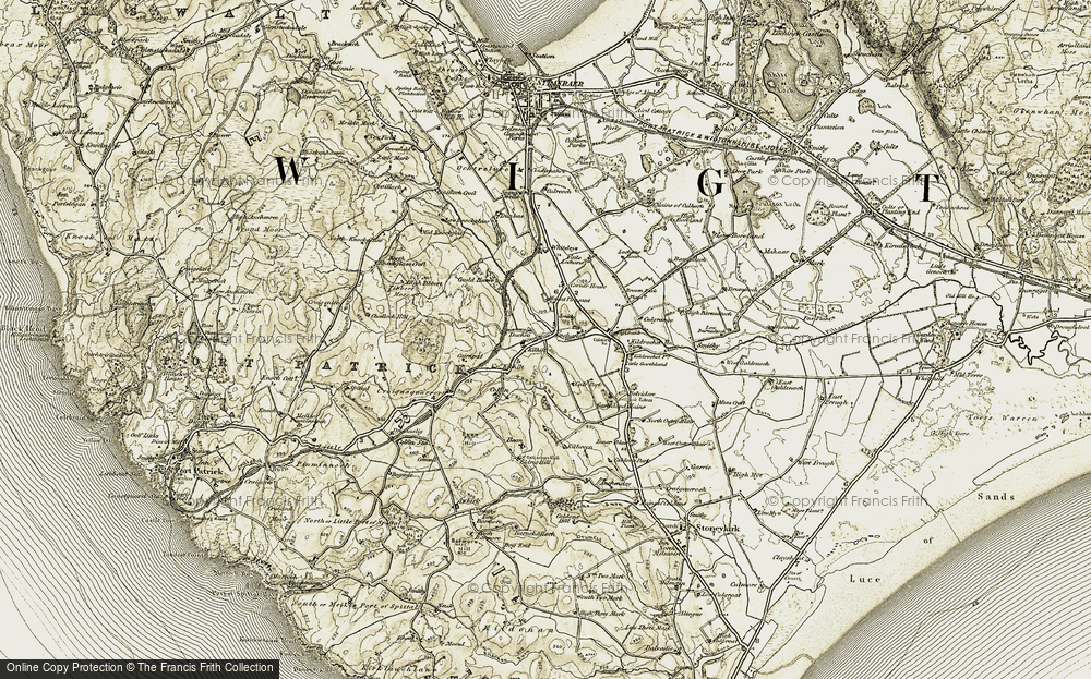 Old Map of Lochans, 1905 in 1905