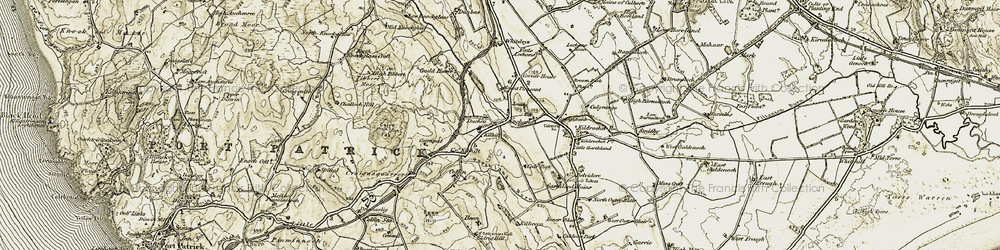 Old map of Bridgebank in 1905