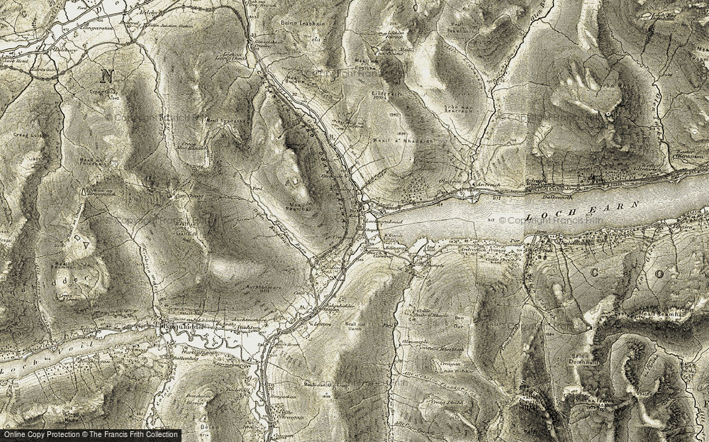 Historic Ordnance Survey Map Of Lochearnhead 1906 1907   Lochearnhead 1906 1907 Rnc765099 Large 