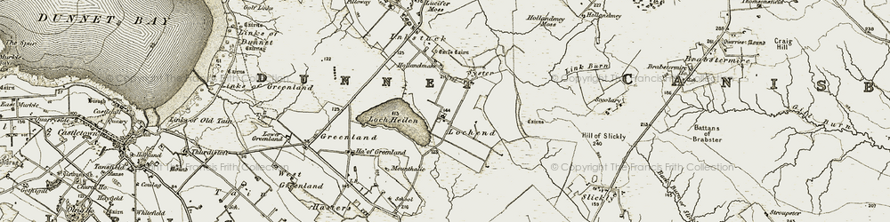 Old map of Lochend in 1912
