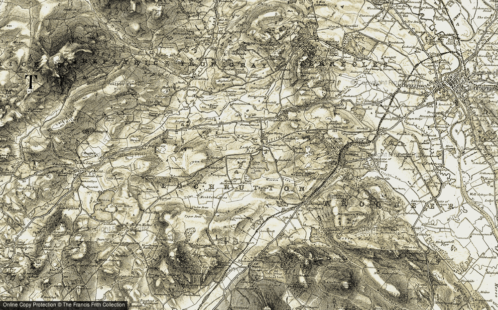 Old Map of Historic Map covering Lochside in 1904-1905