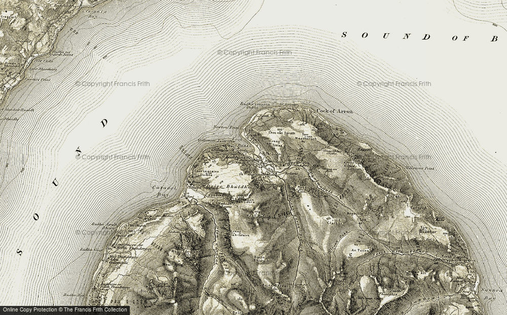 Old Map of Lochranza, 1905-1906 in 1905-1906