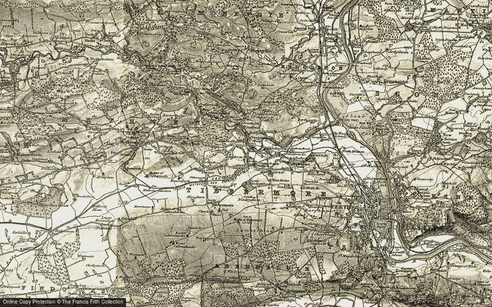 Old Map of Lochty, 1906-1908 in 1906-1908