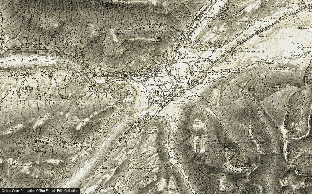 Old Map of Lochyside, 1906-1908 in 1906-1908