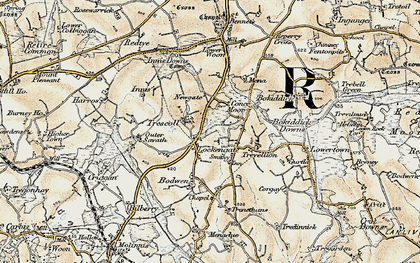 Old map of Lockengate in 1900