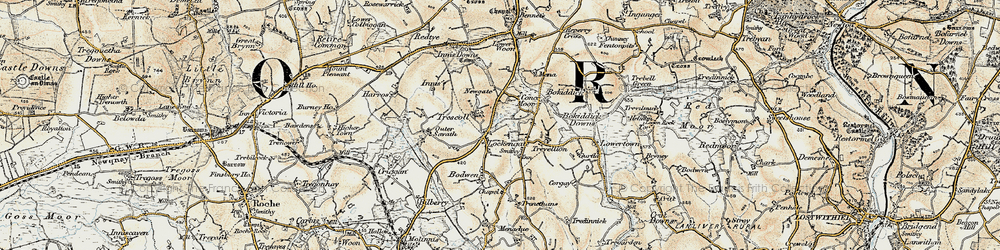 Old map of Lockengate in 1900