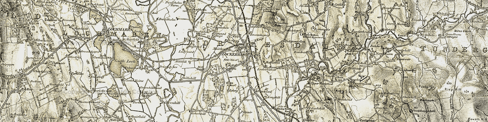 Old map of Lockerbie in 1901-1904