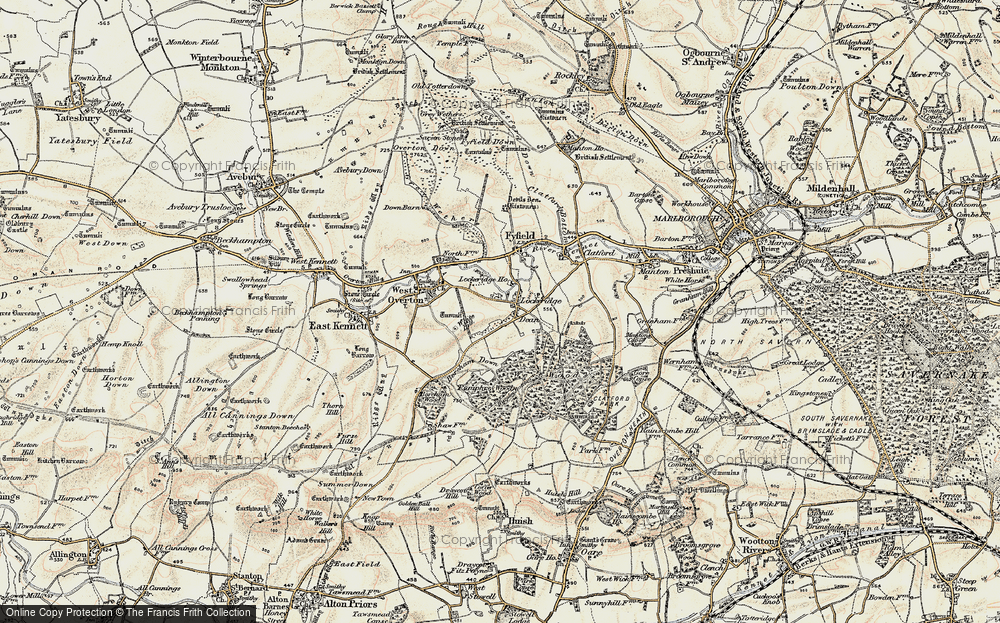 Old Map of Lockeridge, 1897-1899 in 1897-1899