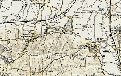 Old map of Lockington in 1902-1903