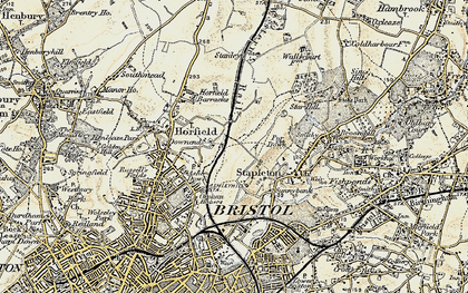 Old map of Lockleaze in 1899