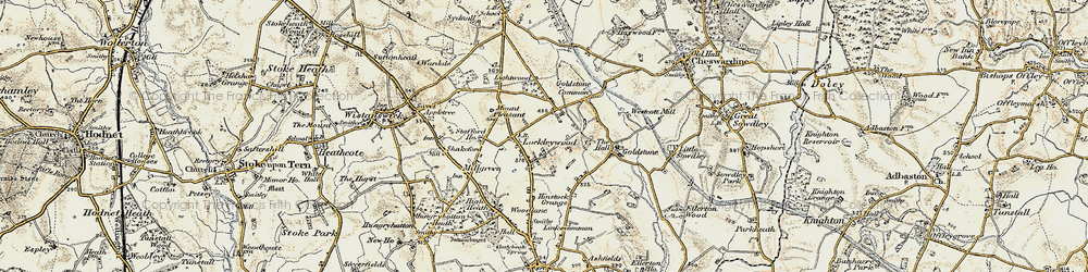 Old map of Lockleywood in 1902