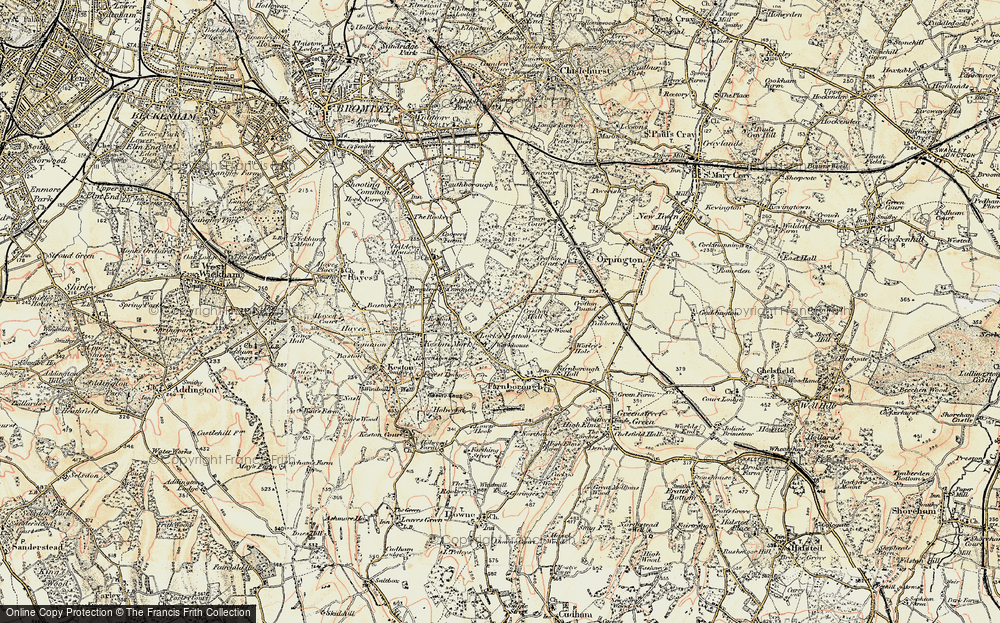Old Map of Locksbottom, 1897-1902 in 1897-1902