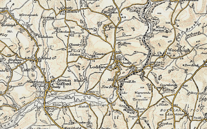 Old map of Alleron in 1899