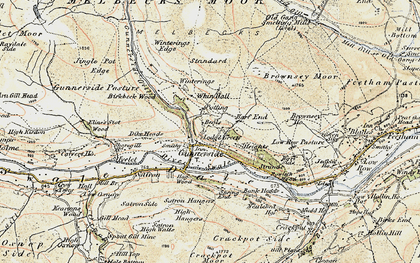 Old map of Winterings in 1903-1904