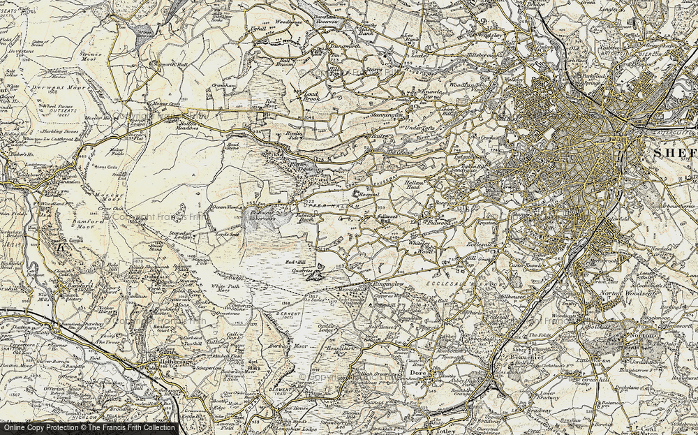 Old Map of Lodge Moor, 1902-1903 in 1902-1903