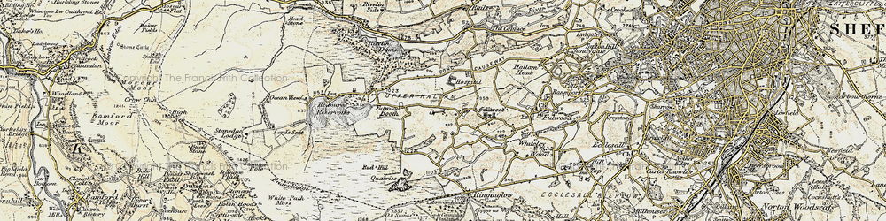 Old map of Lodge Moor in 1902-1903