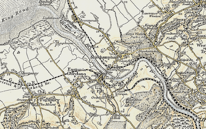 Old map of Lodway in 1899