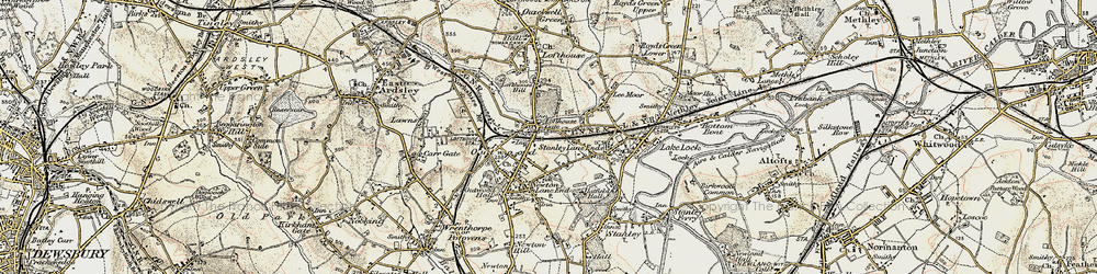 Old map of Lofthouse Gate in 1903