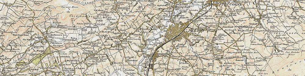 Old map of Lomeshaye in 1903-1904