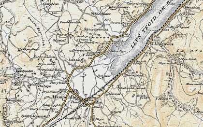 Old map of Pentre-piod in 1903