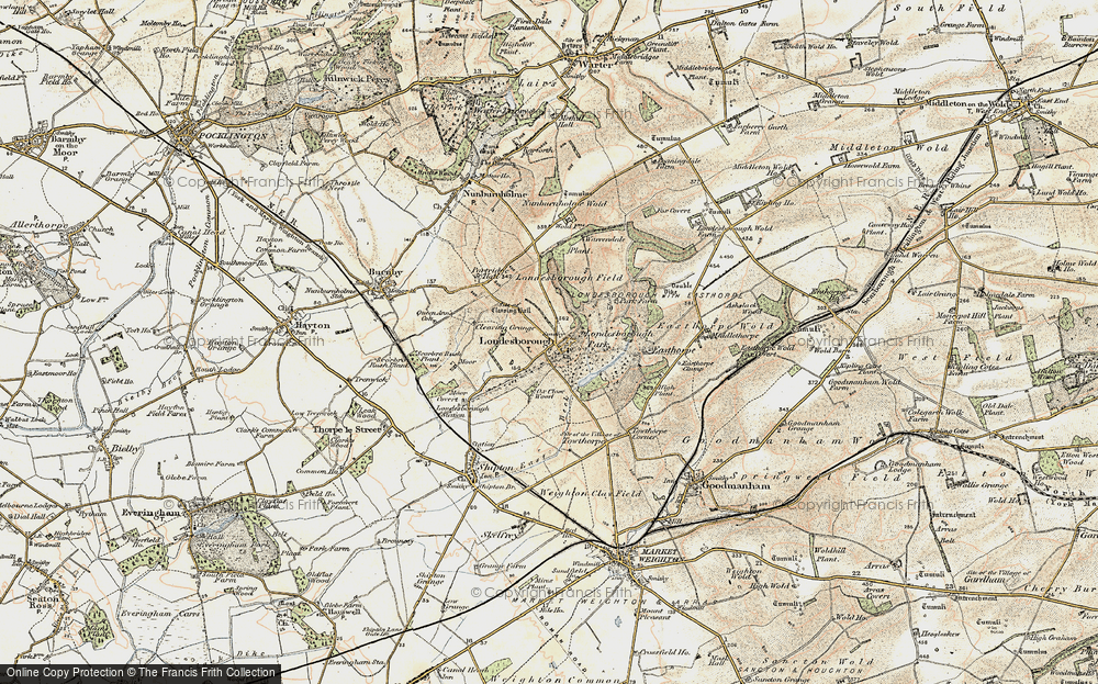 Old Map of Londesborough, 1903 in 1903