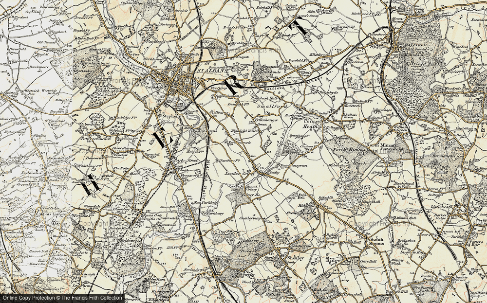 Old Map of London Colney, 1897-1898 in 1897-1898