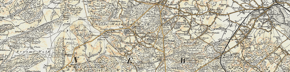 Old map of Brockishill Inclosure in 1897-1909
