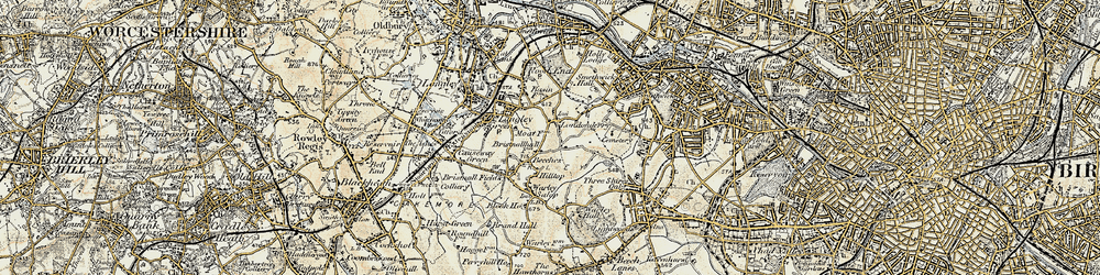 Old map of Londonderry in 1902