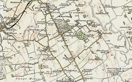 Old map of Londonderry in 1904