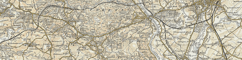 Old map of Long Bank in 1901-1902