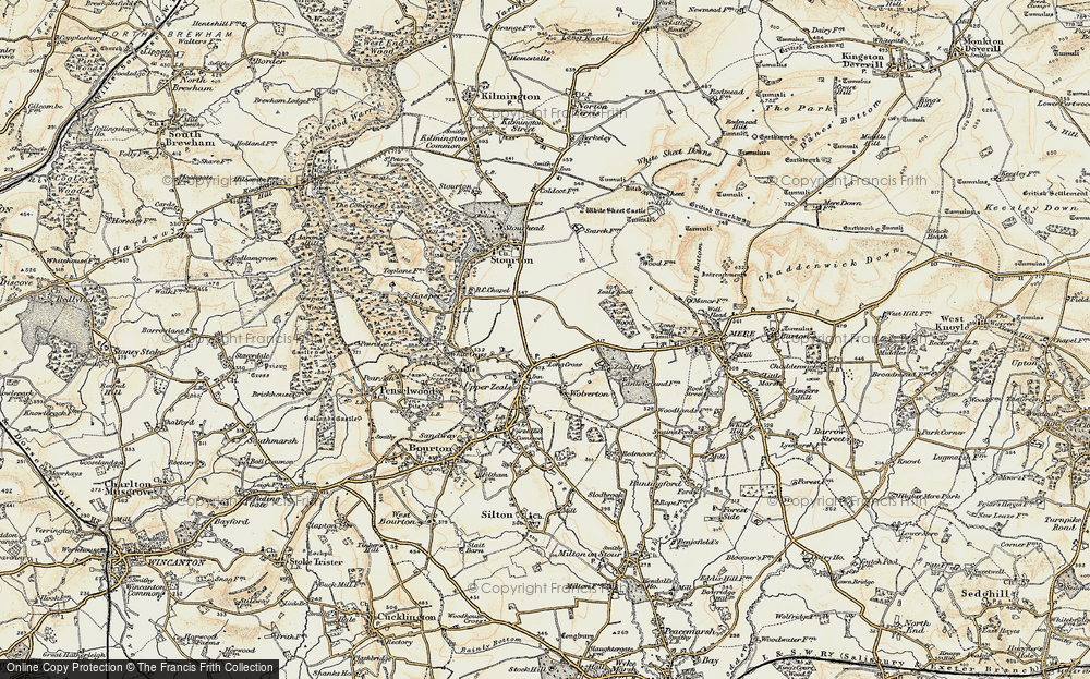 Old Map of Long Cross, 1897-1899 in 1897-1899