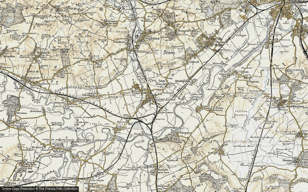 Old Map of Long Eaton, 1902-1903 in 1902-1903