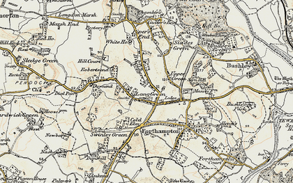 Old map of Long Green in 1899-1900