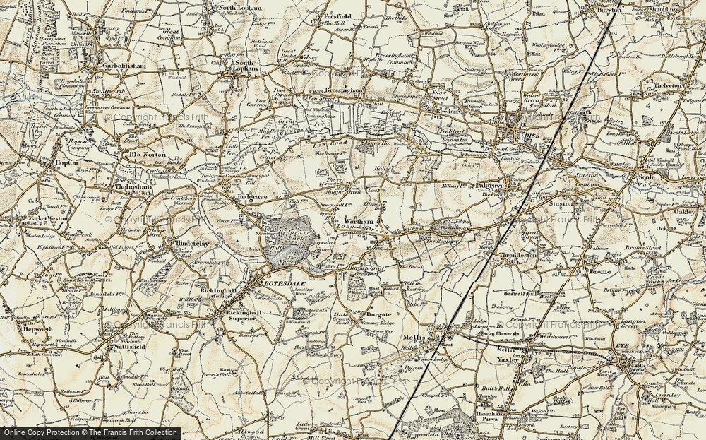 Old Map of Long Green, 1901 in 1901