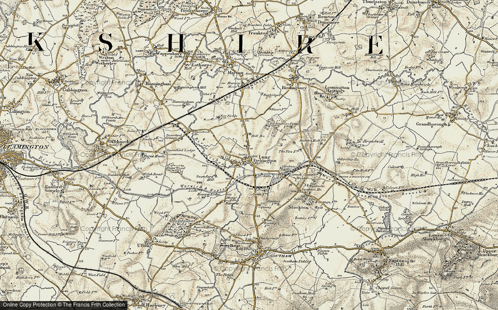 Old Map of Long Itchington, 1898-1902 in 1898-1902