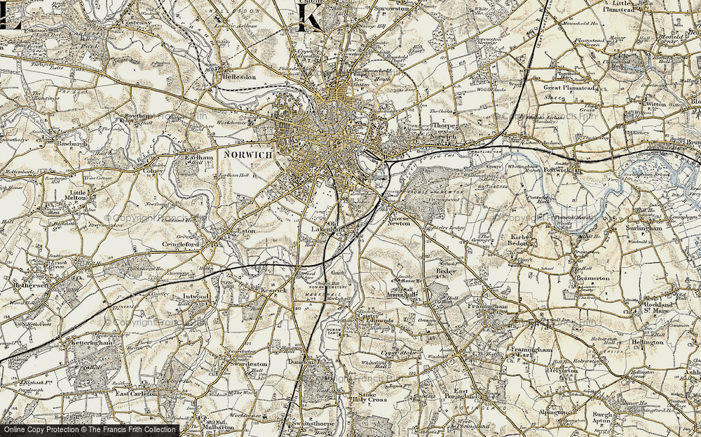 Old Map of Long John's Hill, 1901-1902 in 1901-1902