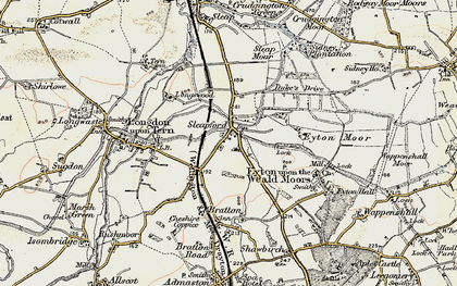 Old map of Long Lane in 1902