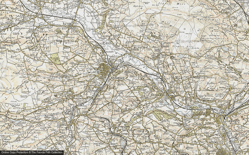 Old Map of Long Lee, 1903-1904 in 1903-1904