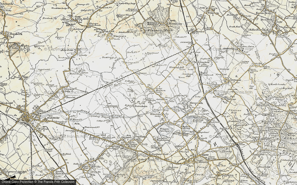 Old Map of Long Marston, 1898 in 1898