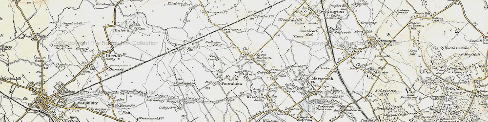 Old map of Long Marston in 1898