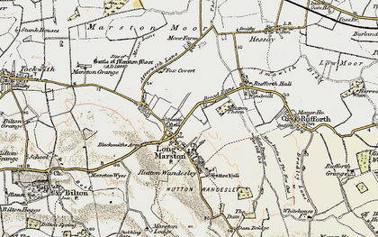 Old map of Long Marston in 1903