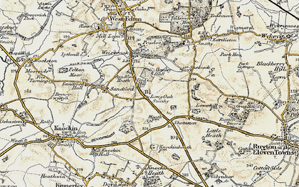 Old map of Long Oak in 1902