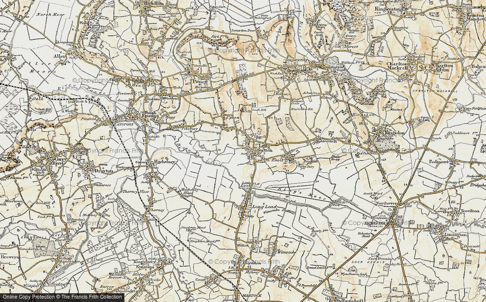 Old Map of Long Sutton, 1898-1900 in 1898-1900