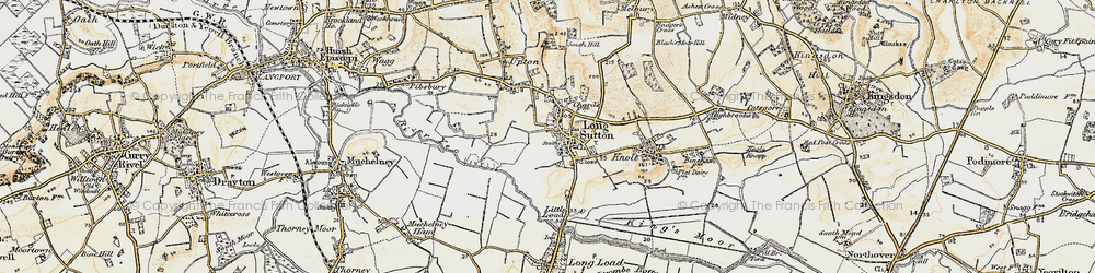 Old map of Long Sutton in 1898-1900