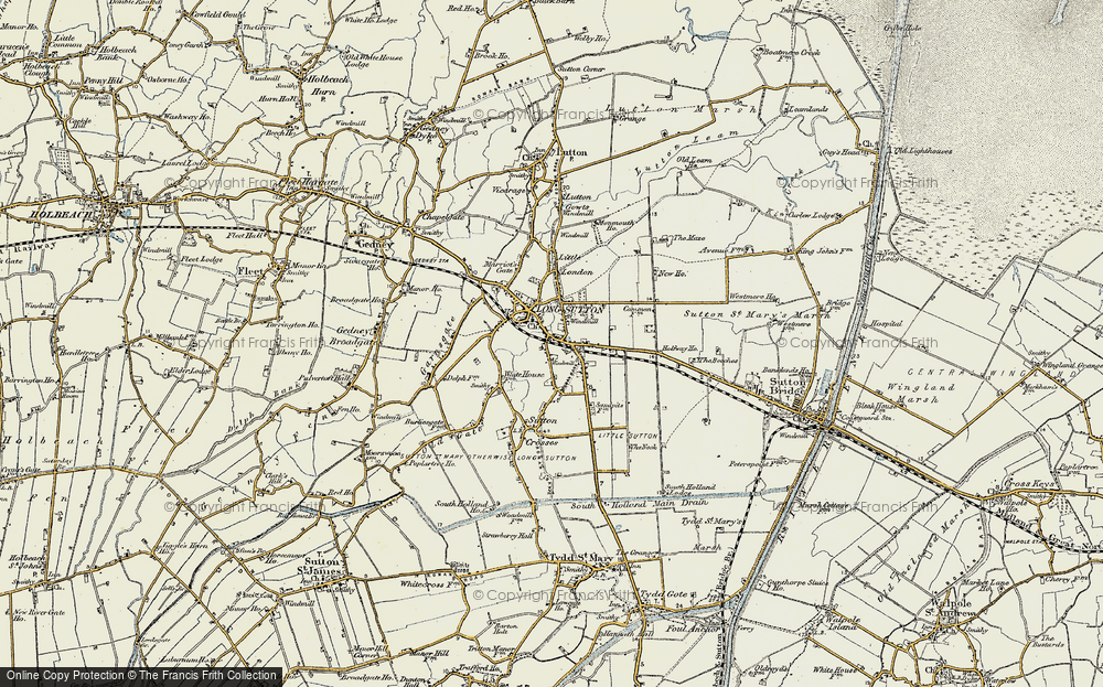 Old Map of Long Sutton, 1901-1902 in 1901-1902