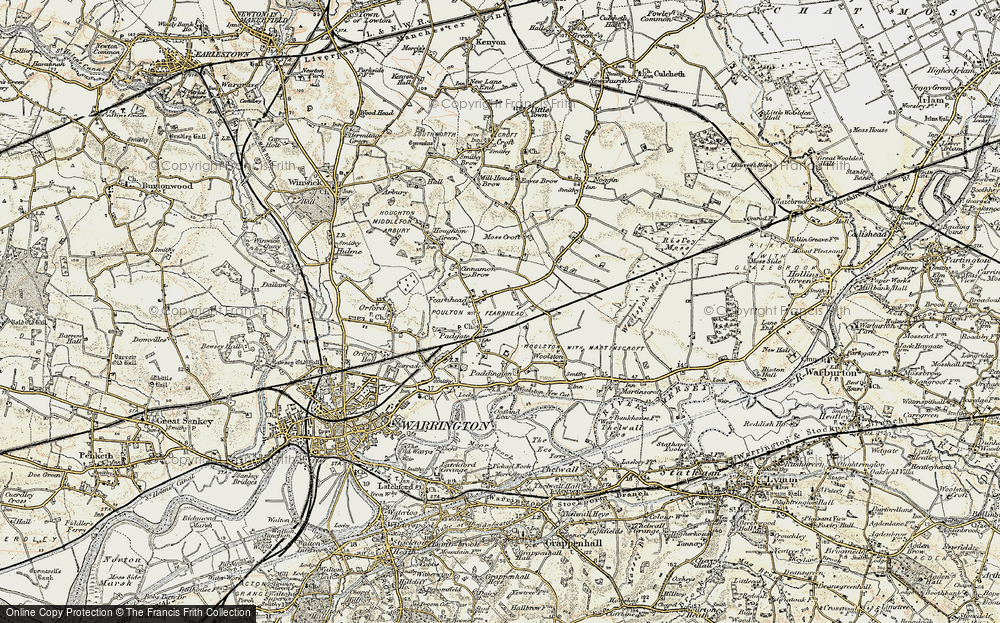 Old Map of Longbarn, 1903 in 1903