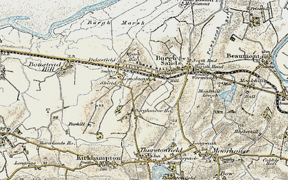 Old map of Longburgh in 1901-1904